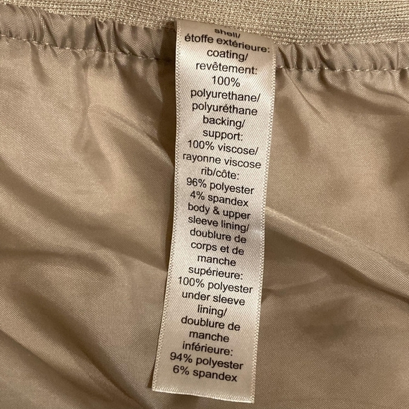 Maurice's Moto Style Tan Faux Leather Jacket Women's Small S Fall Zip Pockets - Picture 11 of 11